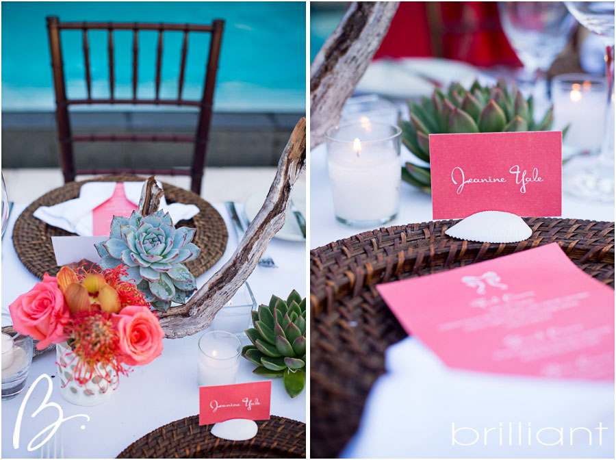 Coral Beach Wedding Decorations