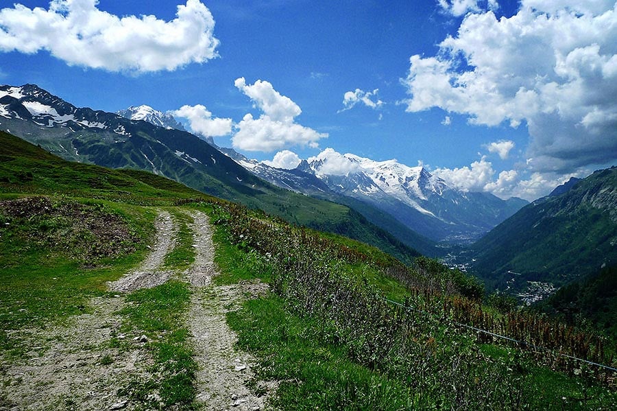 Mountain biking in the Alps