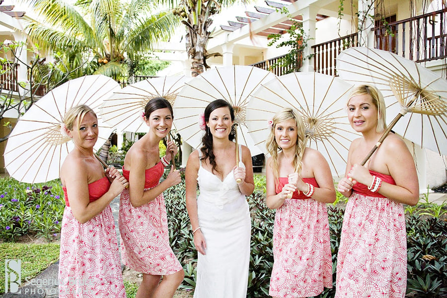 Creative style wedding photography at The Hilton in Mauritius