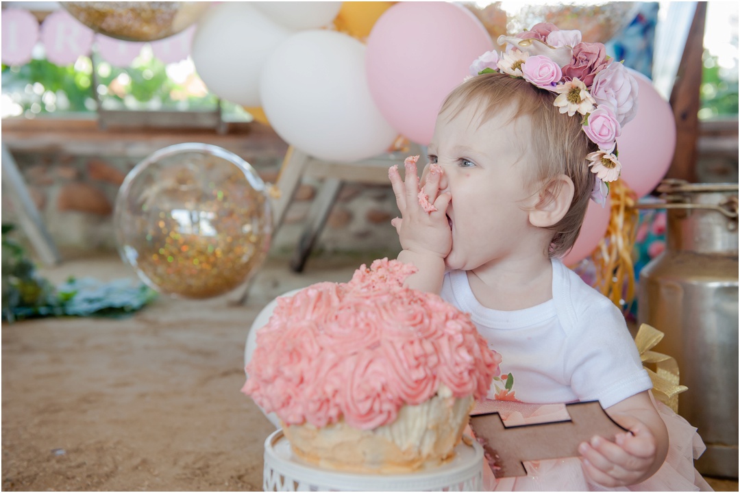 Cake Smash Photoshoot at Happy Hippo, Seekoei River