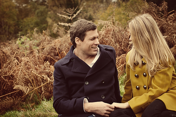 Vintage Autumn Pre-Wedding Engagement Session Surrey