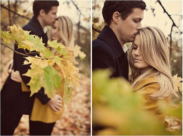 Vintage Autumn Pre-Wedding Engagement Session Surrey