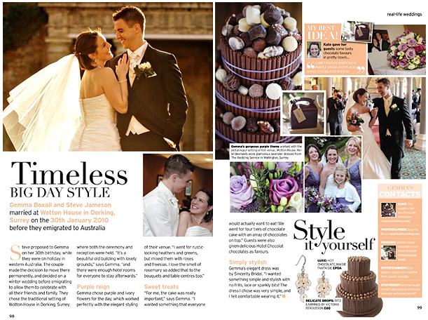 Wotton House Dorking in Perfect Wedding Magazine