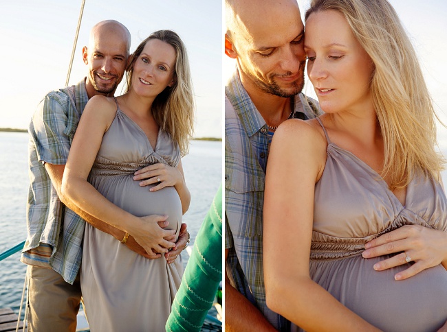 Our Maternity Shoot on a Boat
