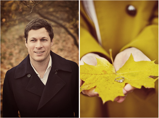 Vintage Autumn Pre-Wedding Engagement Session Surrey
