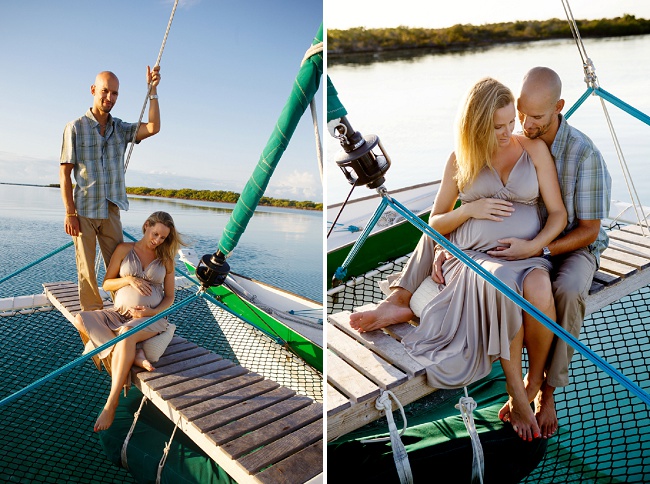Our Maternity Shoot on a Boat