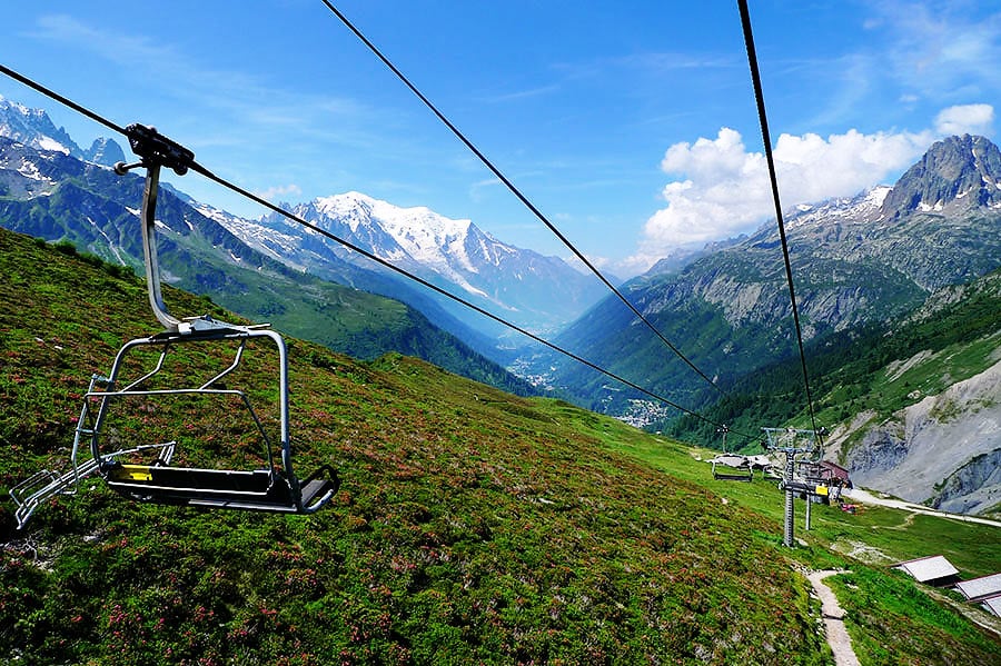 Mountain biking in the Alps