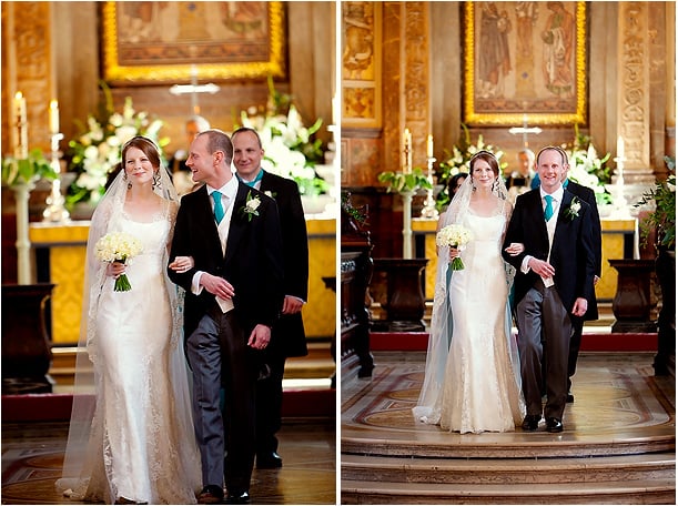 wedding at RIBA Gallery and Marylebone Parish