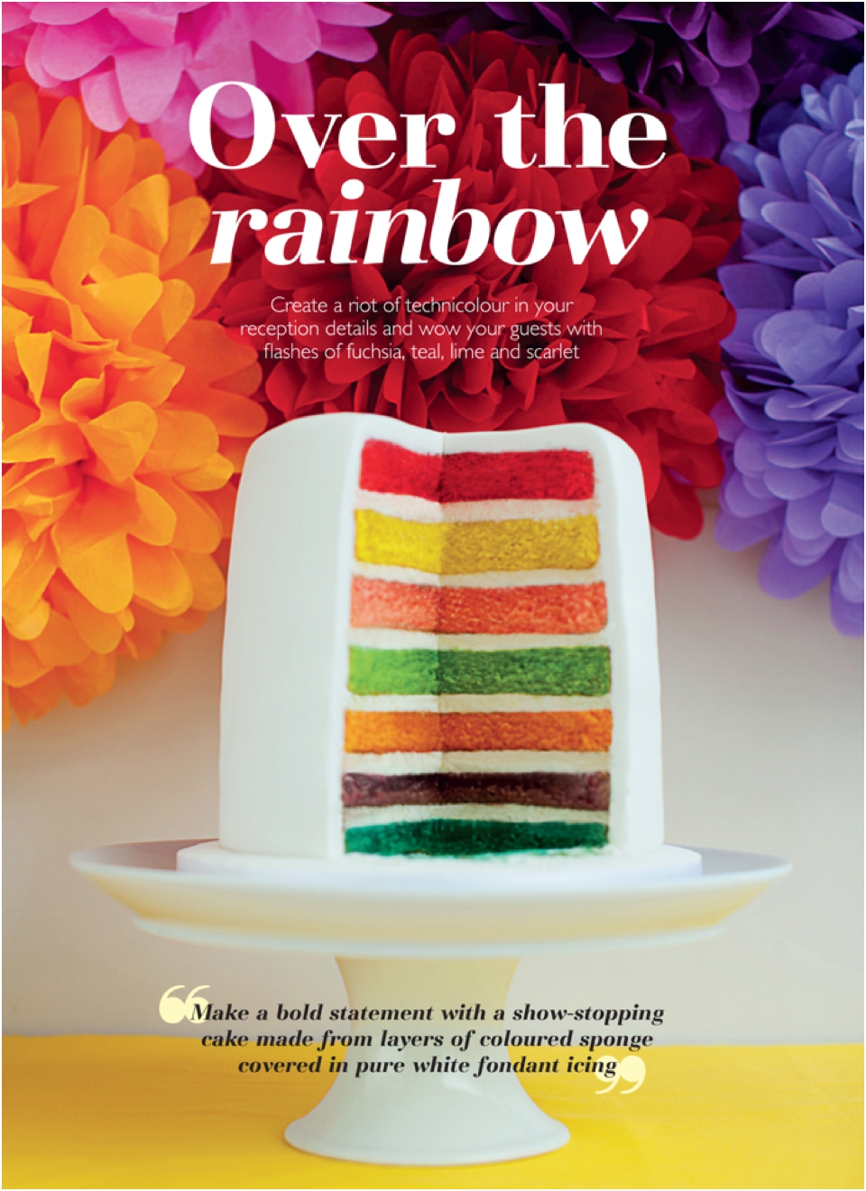 RAINBOW THEMED WEDDING DECORATION  (1)