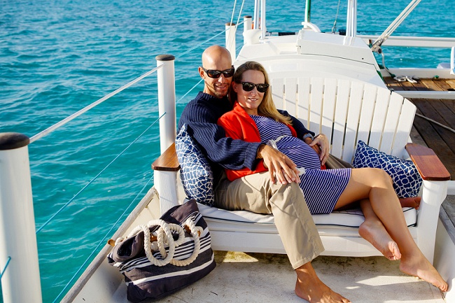 Our Maternity Shoot on a Boat