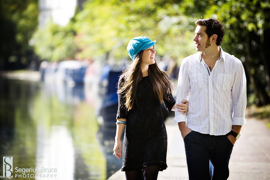 Engagement Photo Session around Camden Lock in London