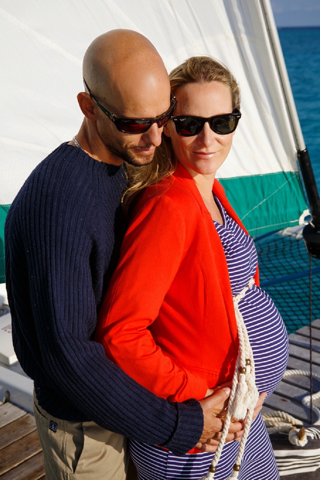 Our Maternity Shoot on a Boat