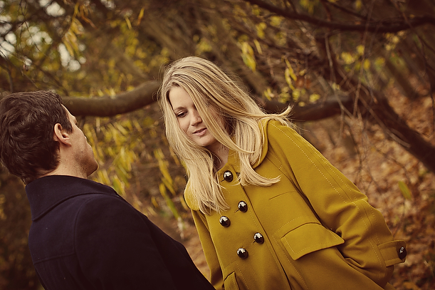 Vintage Autumn Pre-Wedding Engagement Session Surrey