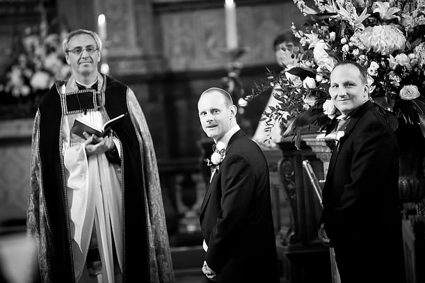 wedding at RIBA Gallery and Marylebone Parish