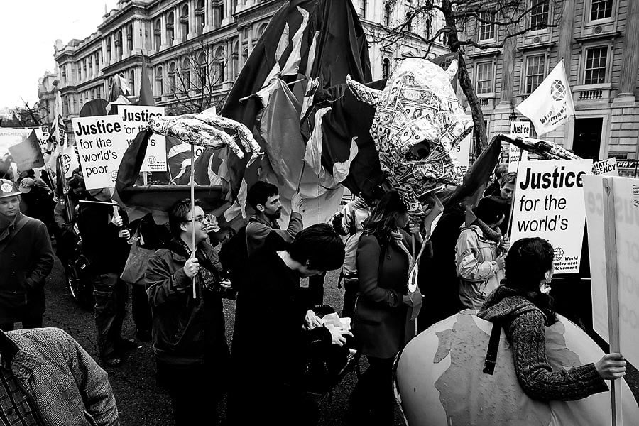 G20 summit protest in London