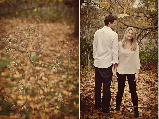 Vintage Autumn Pre-Wedding Engagement Session Surrey