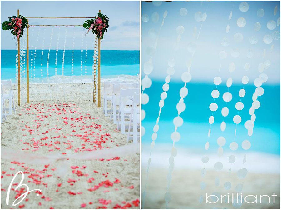 Coral Beach Wedding Decorations