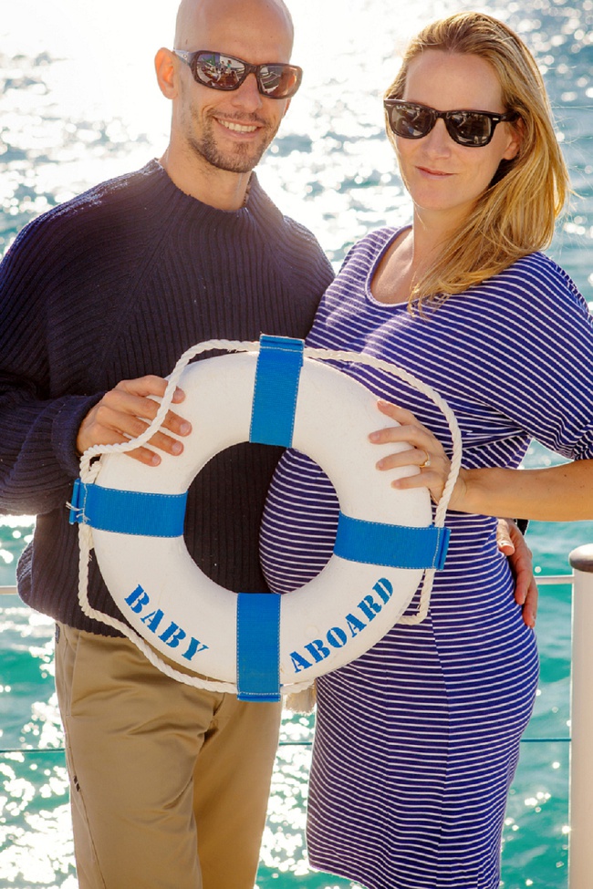 Our Maternity Shoot on a Boat