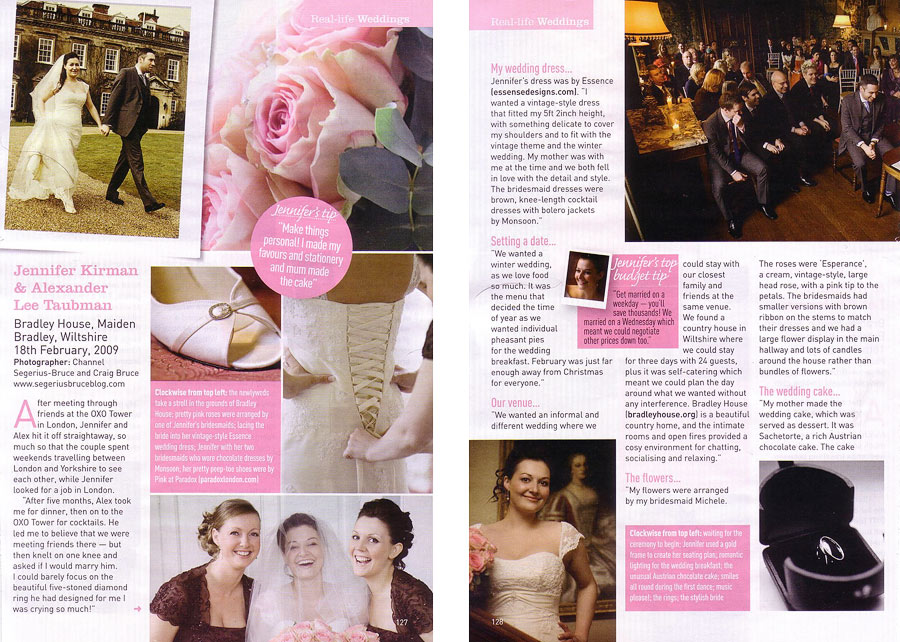 Bradley House Wiltshire wedding in Perfect Wedding Magazine Bradley House Wiltshire wedding in Perfect Wedding Magazine