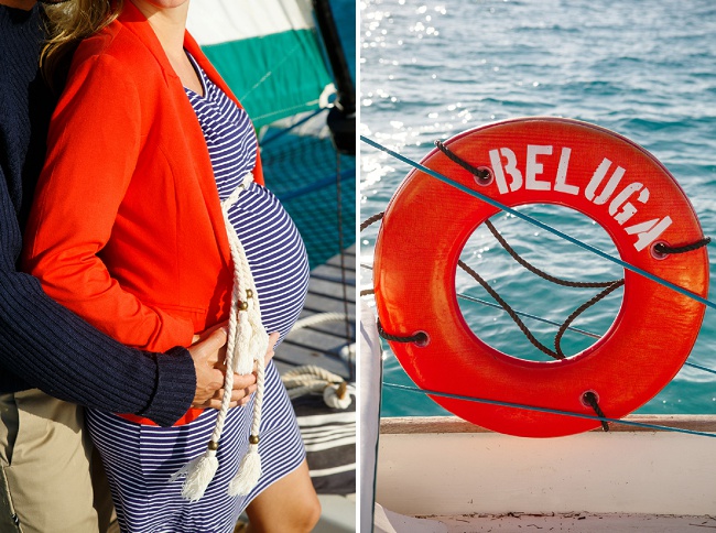 Our Maternity Shoot on a Boat