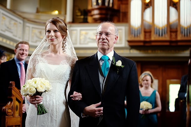 wedding at RIBA Gallery and Marylebone Parish