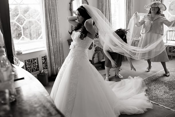 Wedding at Braxted Park. Vintage wedding photographer
