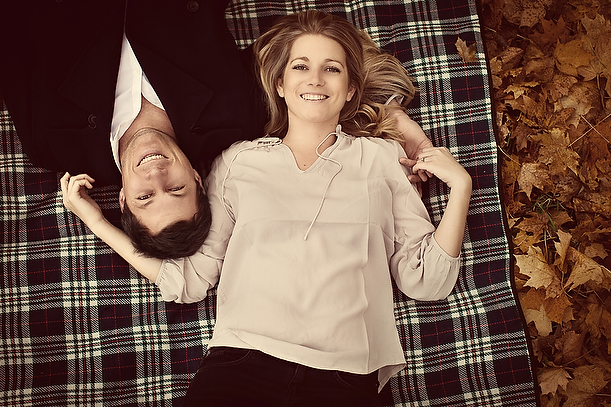 Vintage Autumn Pre-Wedding Engagement Session Surrey