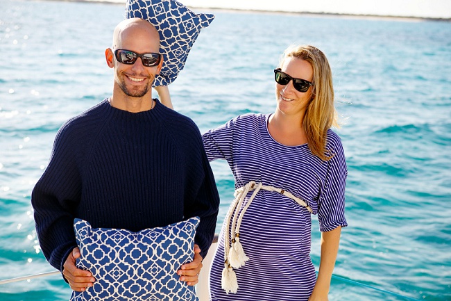 Our Maternity Shoot on a Boat