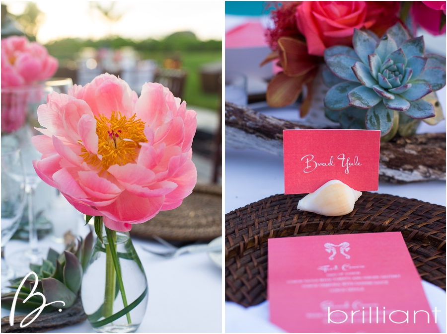 Coral Beach Wedding Decorations