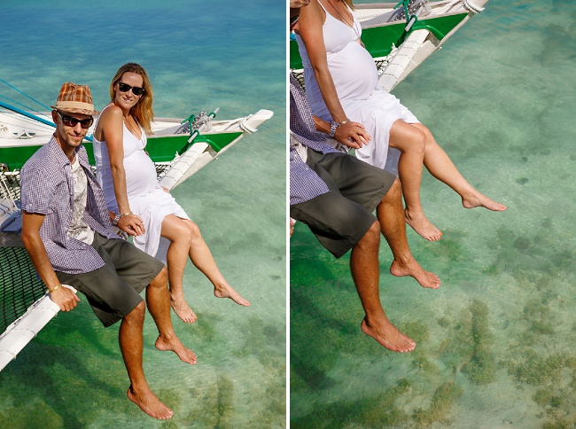 Our Maternity Shoot on a Boat