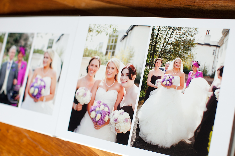 Cream Leather Wedding Album