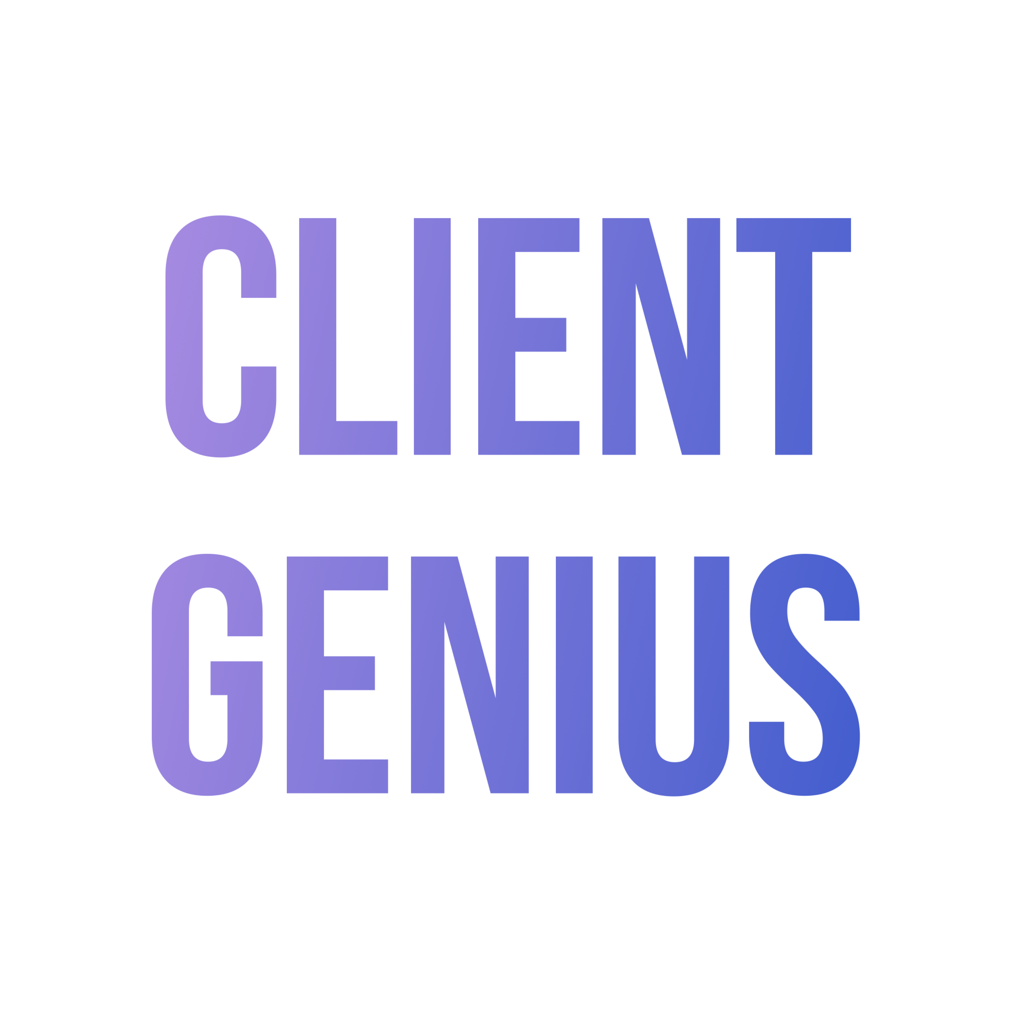 Client Genius Logo. Official logo for Client Genius.