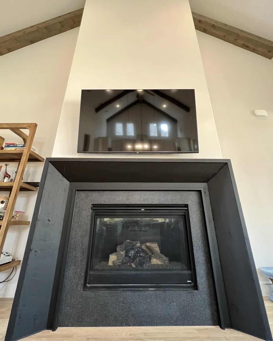 Interior view of a custom home addition with modern design in Carrollton Texas