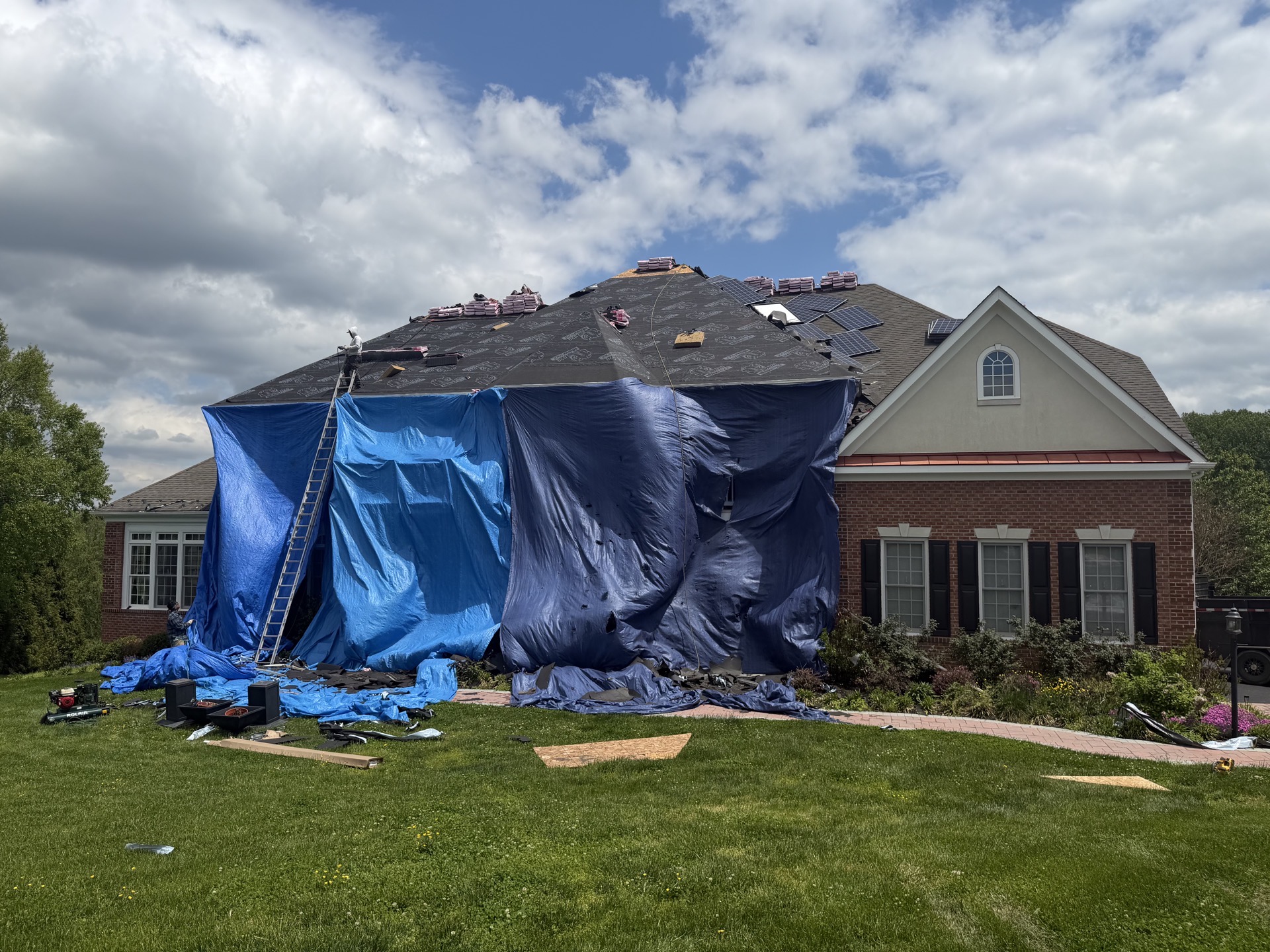 Storm-damaged property being restored in Annville, PA