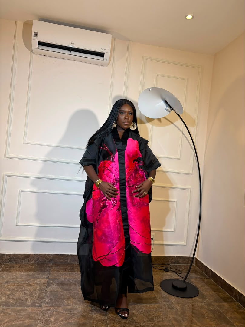 Glamoufem Luxury Organdy Damask Boubou