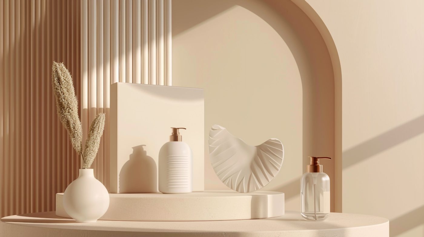 Salle de bain moderne avec vasques et éclairage soigné