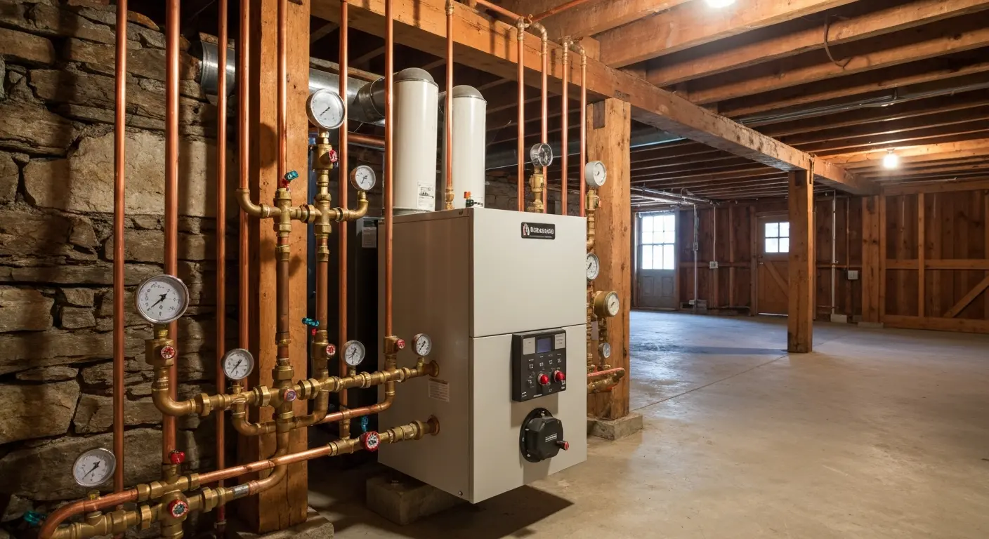Boiler system in Turner Maine residence