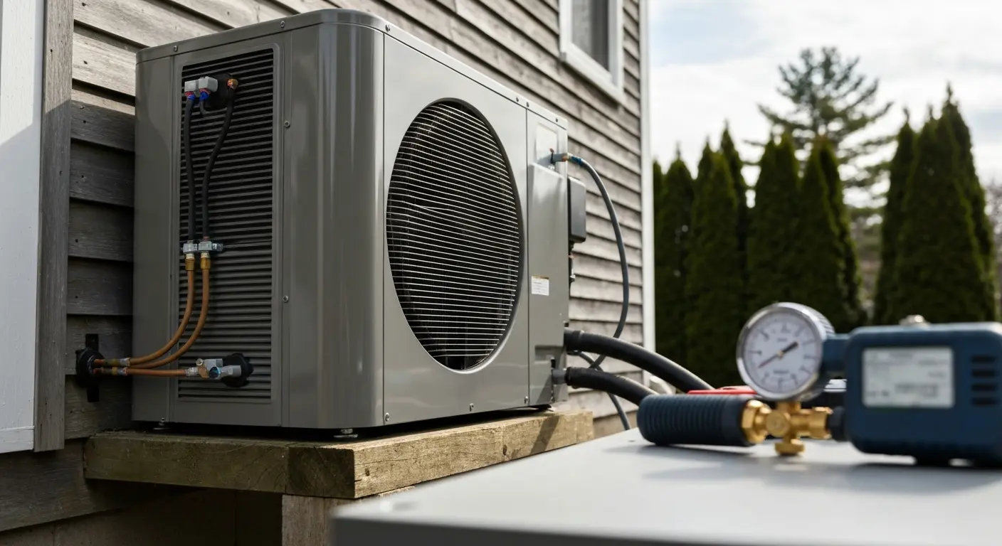 Heat pump unit installation Turner Maine