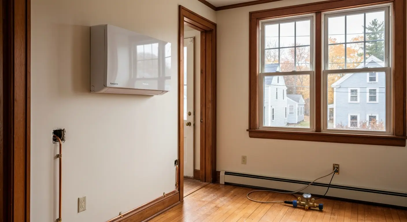 Ductless mini-split installation