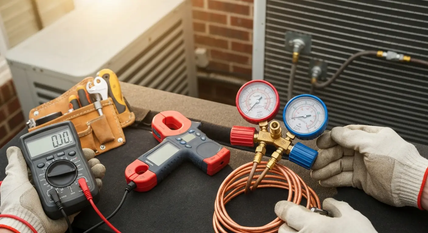 Refrigerant and electrical inspection