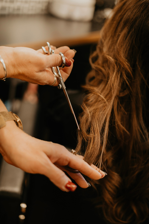 Cutting hair