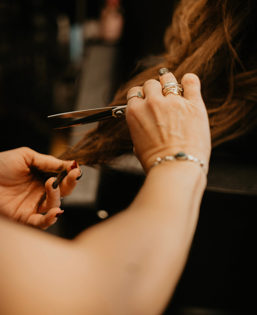 Cutting hair