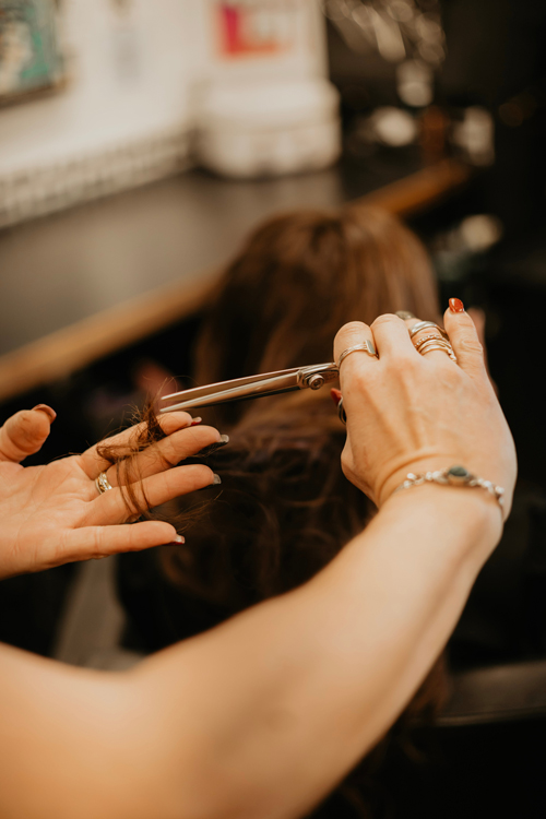 Cutting hair