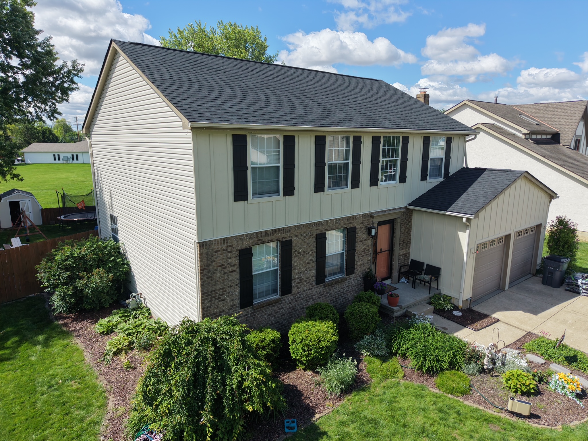 Completed gutter and fascia work in Grove City, OH