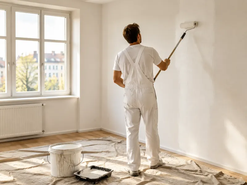 Maler bei der Arbeit