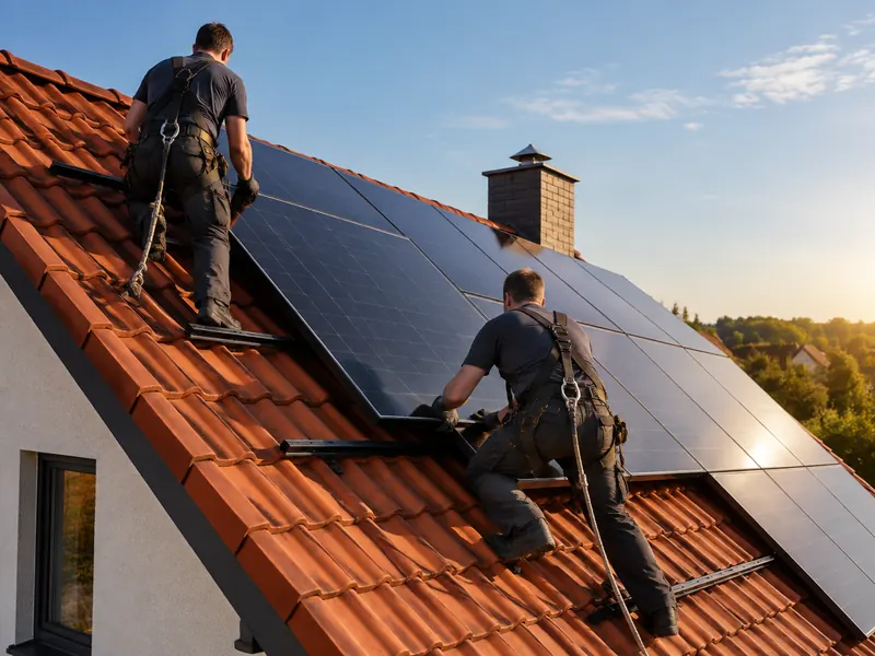 Photovoltaik bei der Arbeit