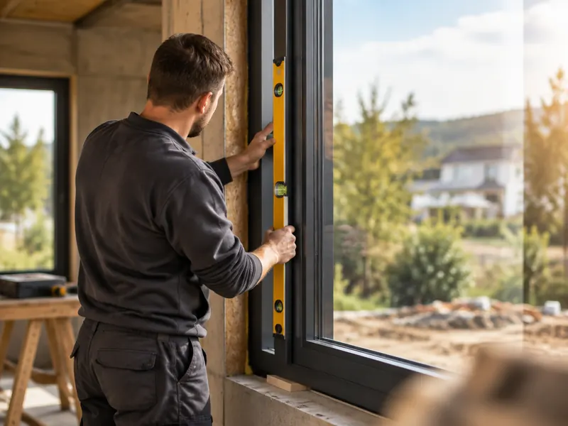 Fenster und Türen bei der Arbeit