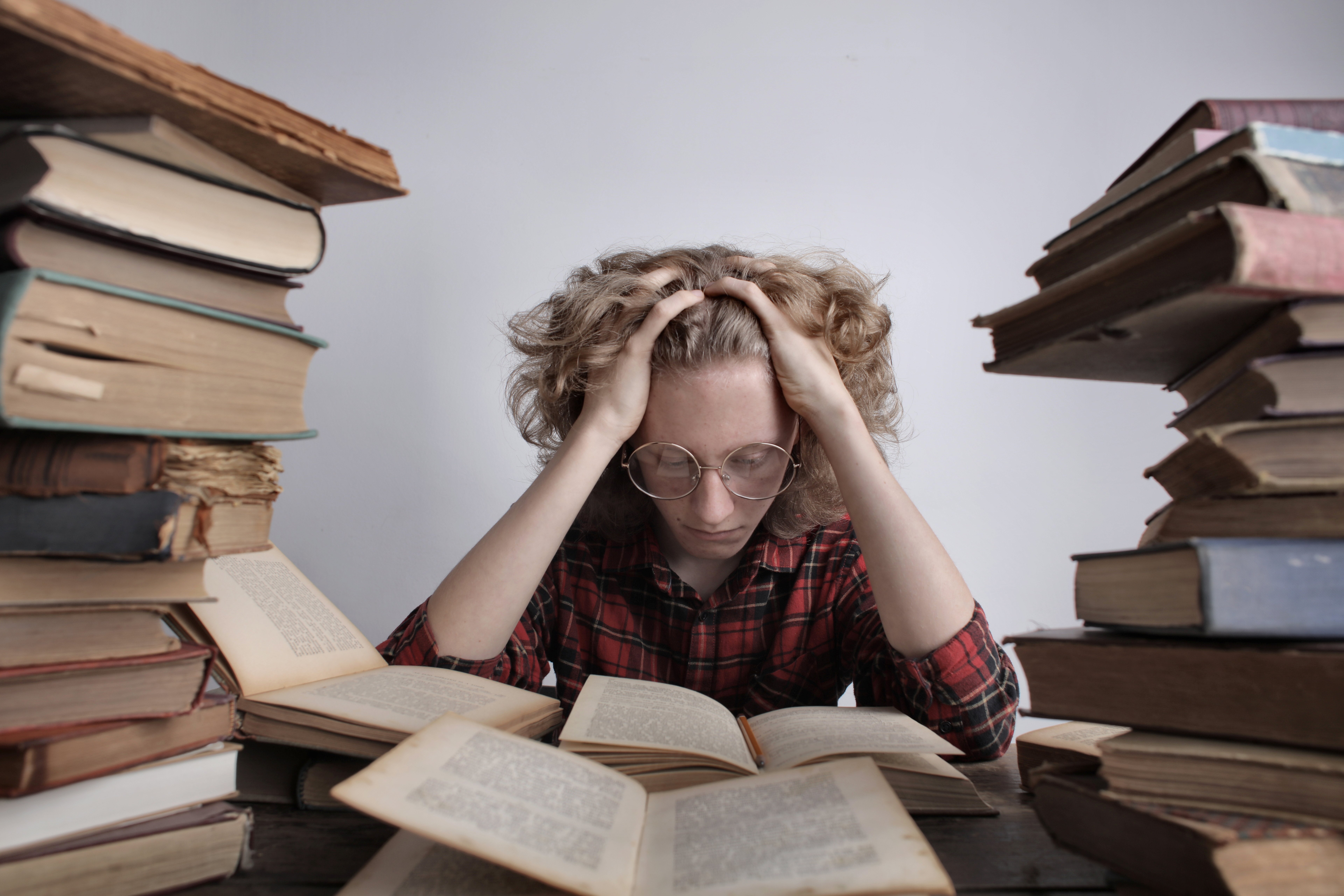 woman burned out from overachievement