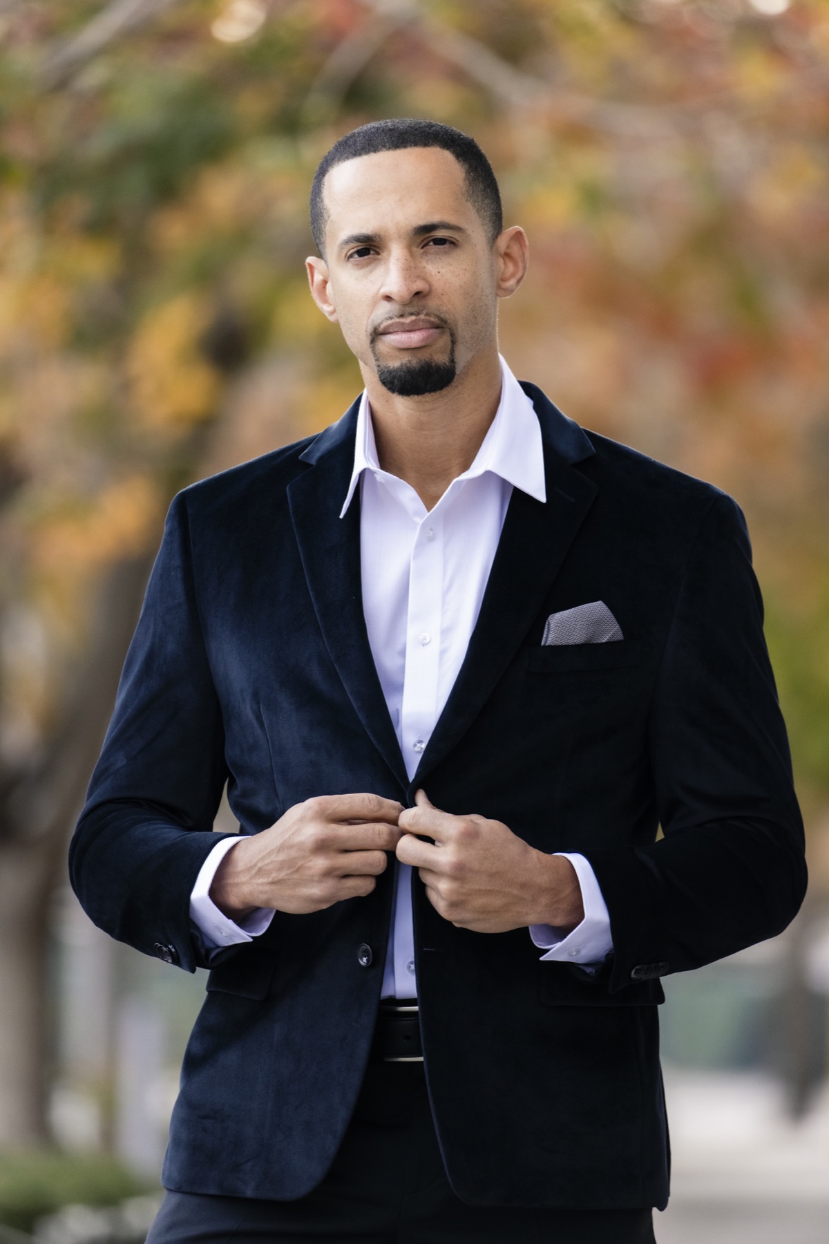 Steve Rolle in a black blazer