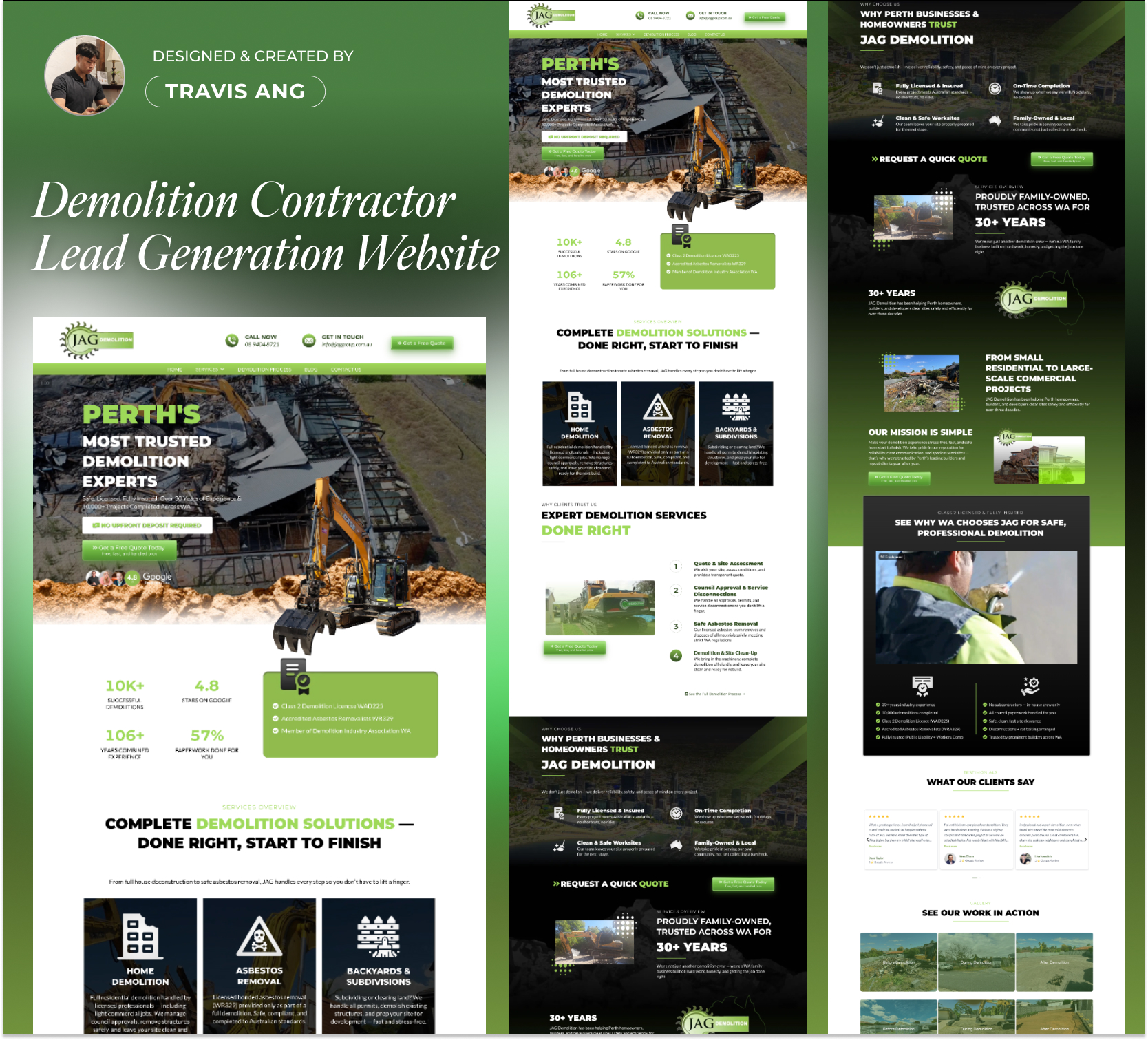 Demolition Contractor Lead Generation Website, Websites